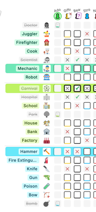 Screen capture of Mini-Clue